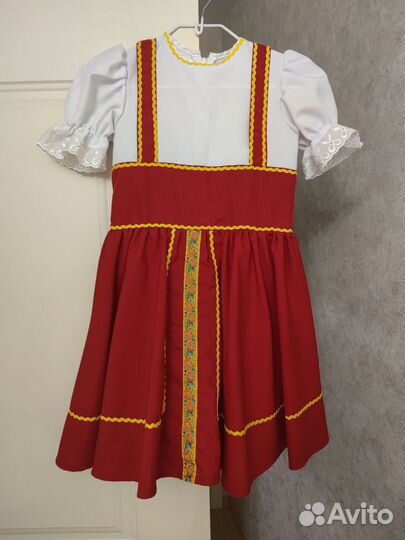 Русский народный костюм для девочки 122-128