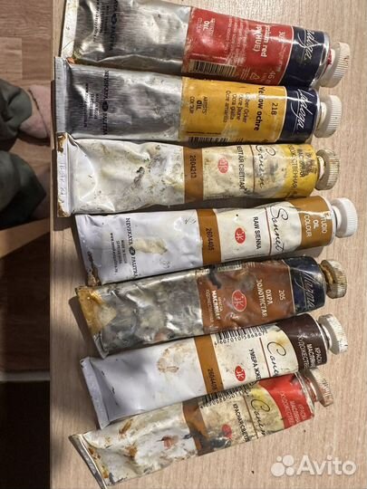 Краски масляные, краски акриловые, акварель