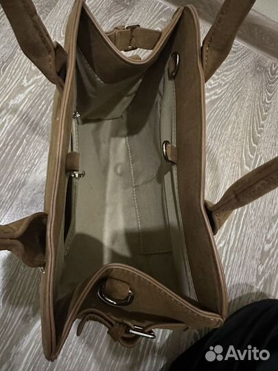 Сумка замшевая коричневая