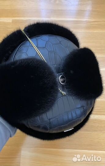 Ушанка Zilli Эксклюзив Кожа Крокодила Питона