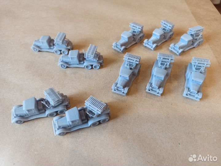 Модели Катюши бм-13 и бм-8-36, 1/100