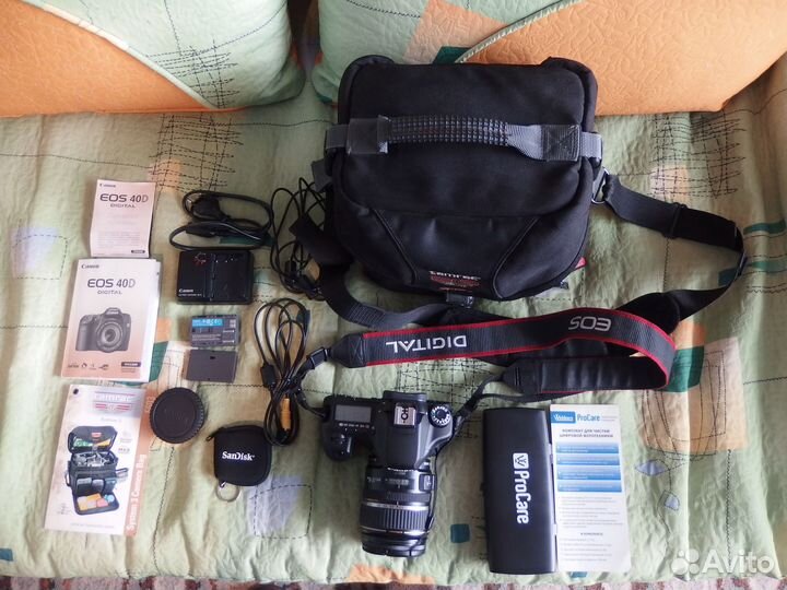Canon EOS 40D + Canon EF-S 17-85 + сумка