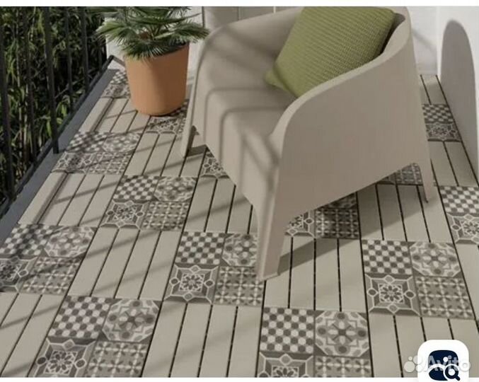 Новое напольное покрытие Икеа Руннель 9шт 30х30см