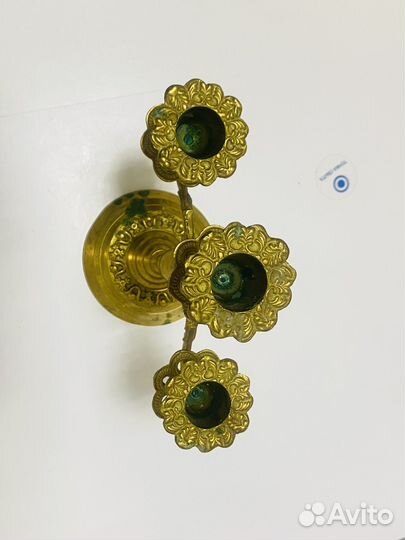 Подсвечник латунь на 3 свечи