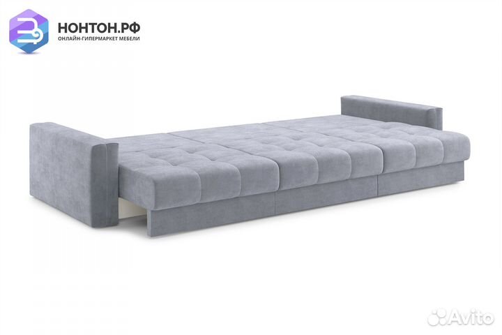 Диван тик-так Монарх 3-х местный серый