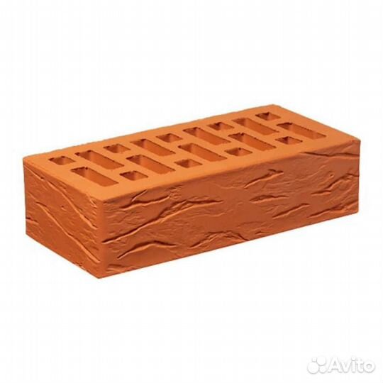 Облицовочный кирпич Старооскольский Красный Руст