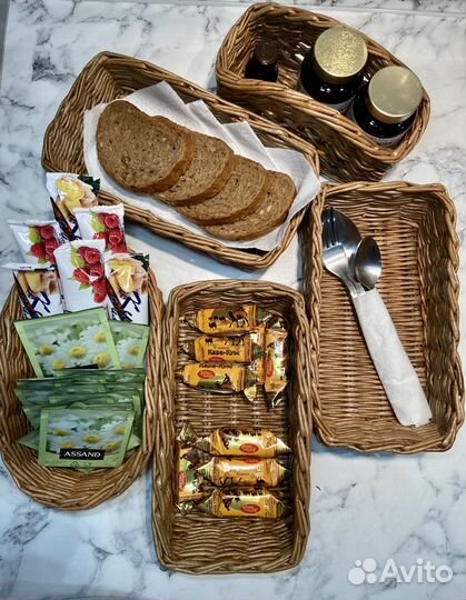 Плетеные корзины для хранения из бумажной лозы