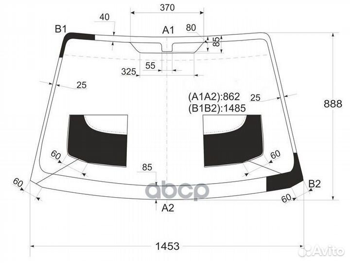 Стекло лобовое KIA spectra (Ижевск) /shuma/sephi