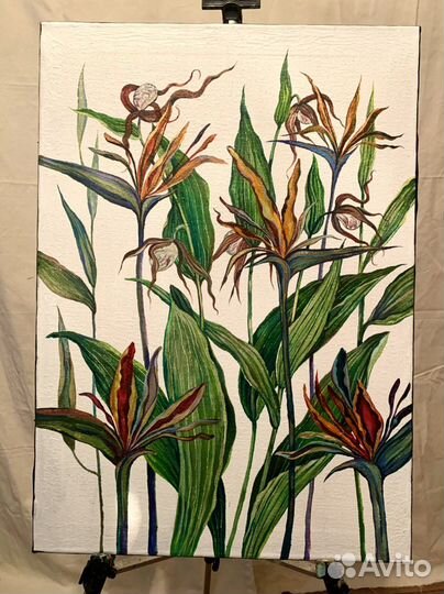 Картина Тропические Растения интерьер