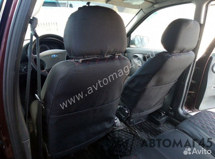 Авточехлы Лада Калина Kalina жаккард ромб