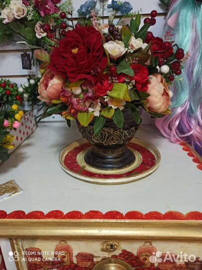 Искусственные цветы для декора