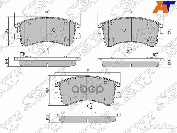 Колодки тормозные перед mazda 6 GG ST-G2YS-33-28Z