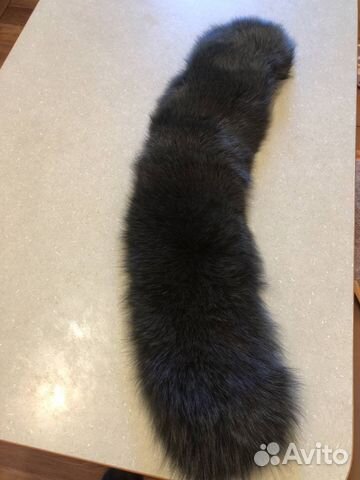 Воротник из крашенного песца