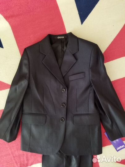 Школьный костюм 128 новый синий