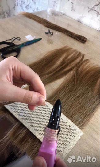 Наращивание натуральных волос