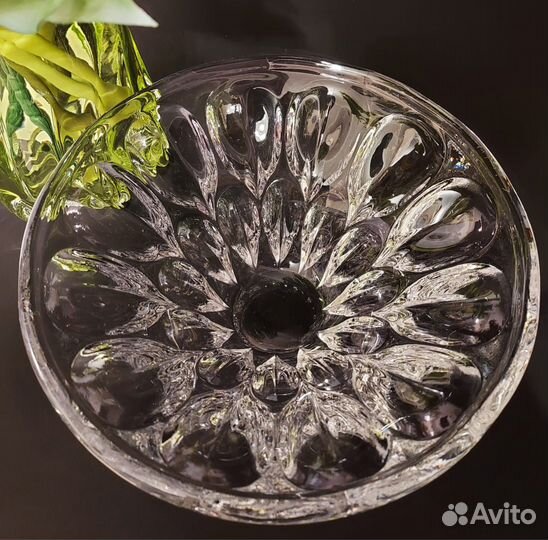 Чехия, блюдо, фруктовница хрусталь Германия, СССР