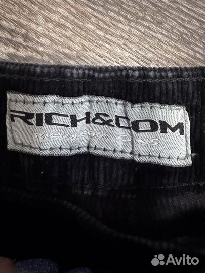 Вельветовые джинсы Rich&com 32