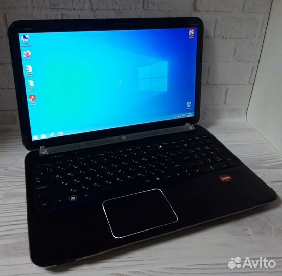 Ноутбук HP pavilion dv6, 4 Ядра, 8 гб, SSD 256гб