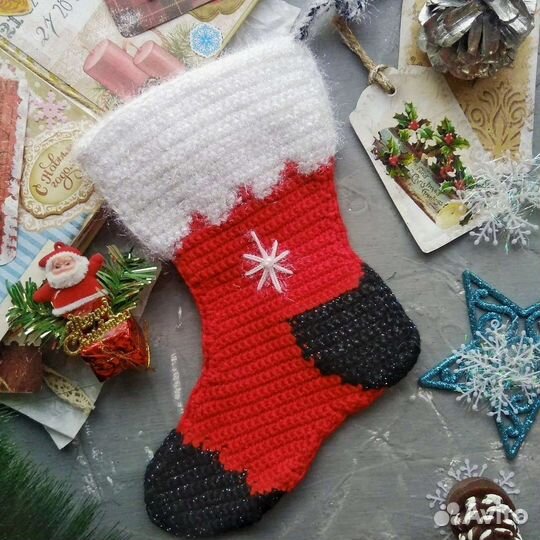 Новогодний сапожок / носок/мешок для подарка