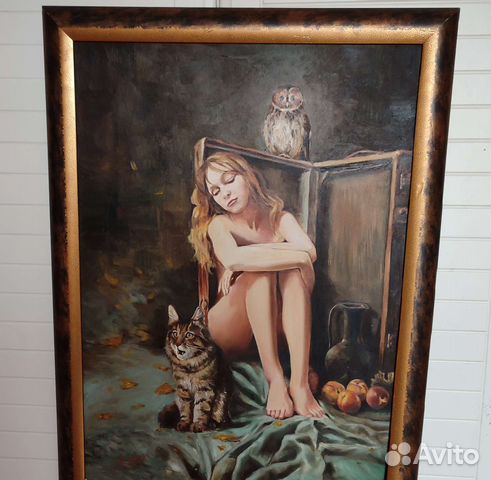 Картина маслом на холсте в раме