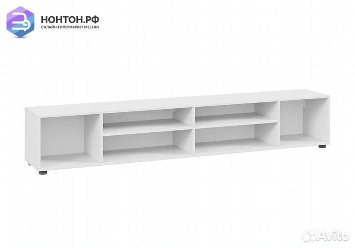 Тв-Тумба Денвер белый текстурный