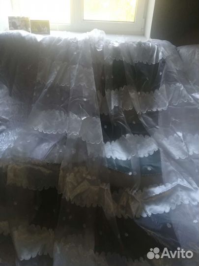 Комплект шторы и тюль бу