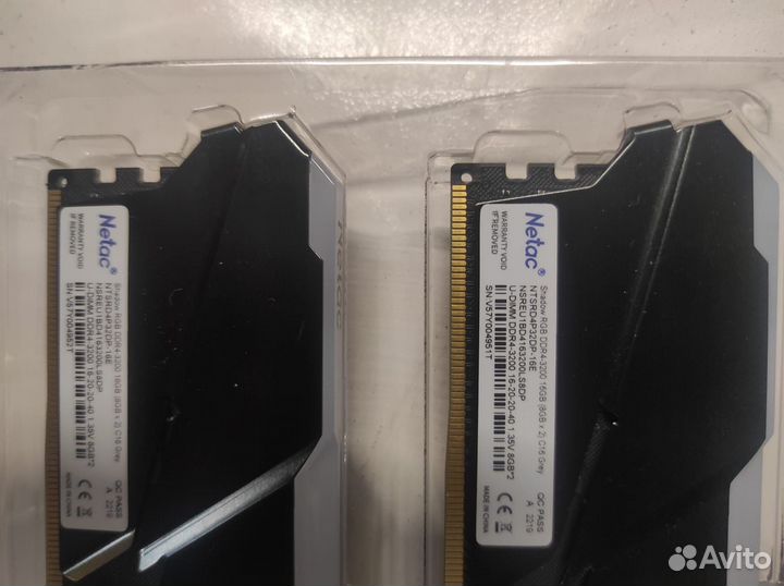 Оперативная память netac Shadow RGB DDR4