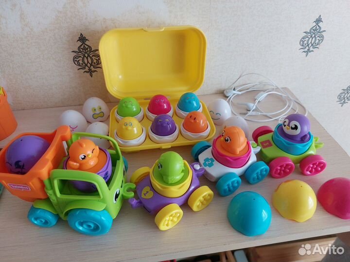 Сортер яйца, трактор, поезд Tomy