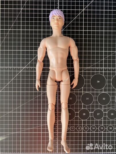 Голова Ken fashionistas #154 на теле пучка