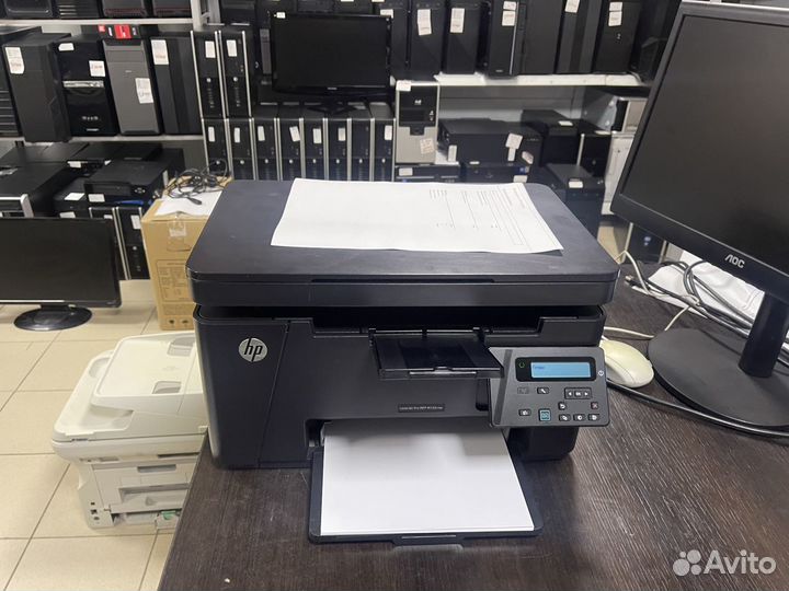 Топовое мфу HP LJ Pro MFP M125rnw с wifi