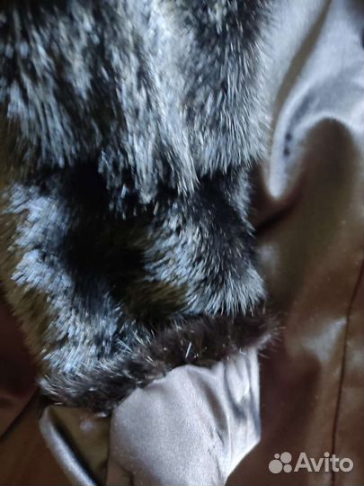 Шуба норковая с капюшоном