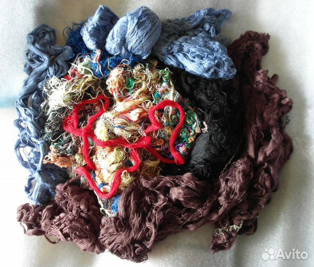 Нитки Мулинэ для Вышивки разноцветные 500 грамм