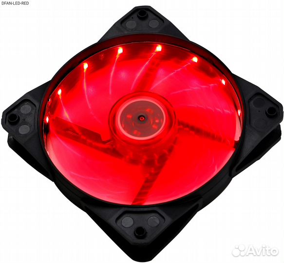 Dfan-LED-RED, Корпусный вентилятор Digma dfan-LED-RE