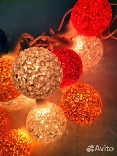 Новогодняя электрогирлянда для декора 5 м, 9 м, от