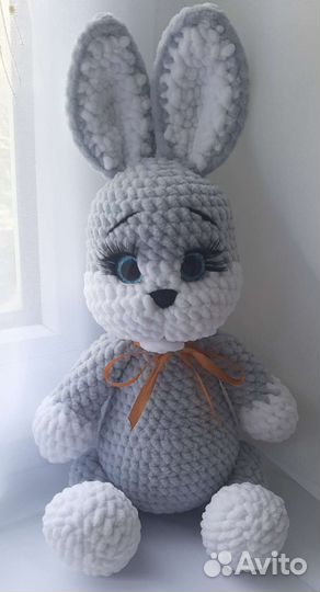 Плюшевый заяц ручная работа