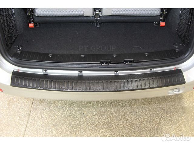 LADA Largus 2012- Накладка на задний бампер (ABS)