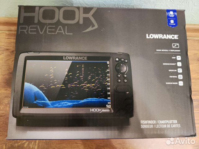 Картплоттер lowrance hook reveal 9 tripleshot