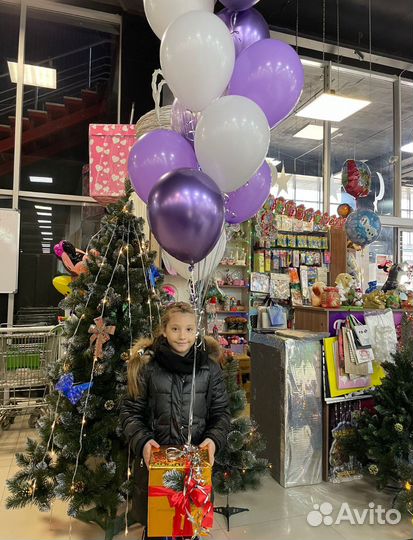 Новогодние Ёлки (Елки) Гирлянды Шары Снежинки