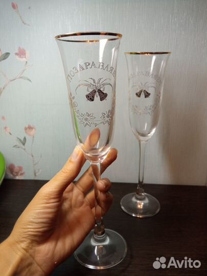 Фужеры бокалы праздничные свадебные