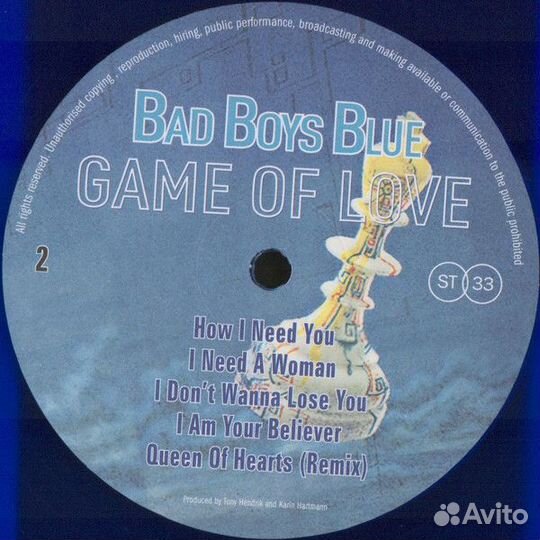 Винил Bad Boys Blue - Game Of Love LP, Blue Vinyl