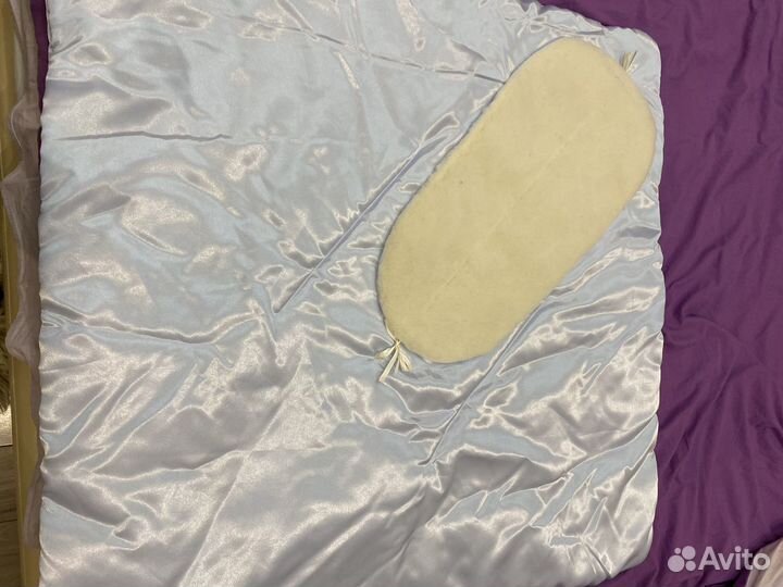 Конверт одеяло на выписку зимний для мальчика