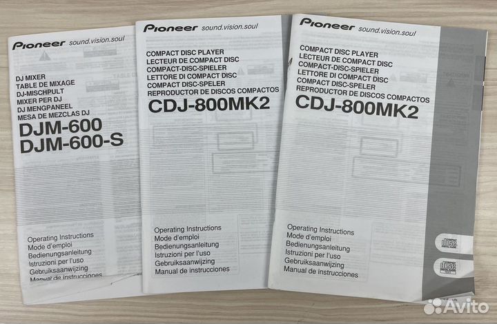 Мануалы Pioneer CDJ-800MK2 и Pioneer CDM-600 (S)
