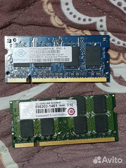 Оперативная память ddr2 для ноутбука(sodimm)