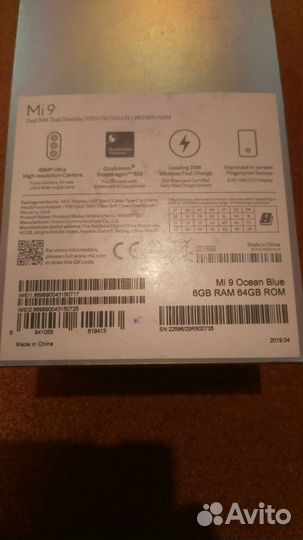 Xiaomi Mi 9, 6/64 гб