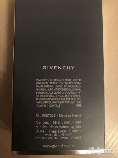 Givenchy Gentlemen only Lotion after shave 100 ml