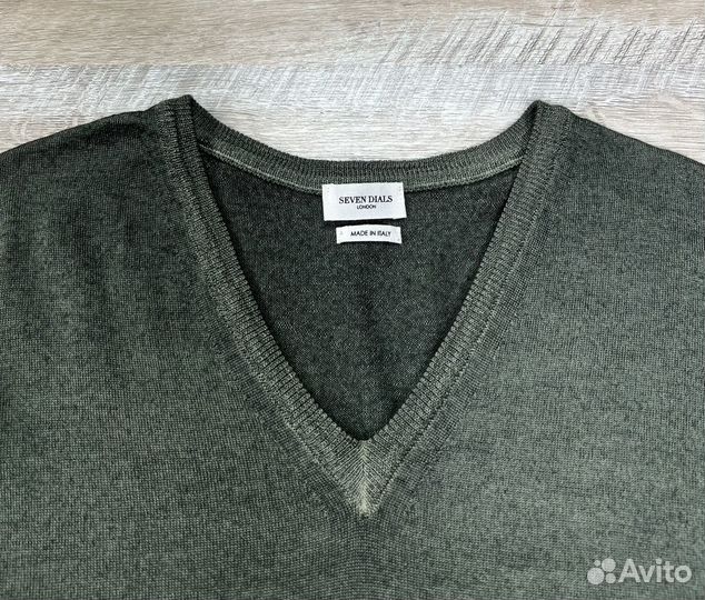 Seven Dials мужской итальянский шерстяной джемпер