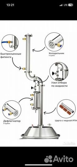 Дистиллятор самогонный аппарат 2 дюйма