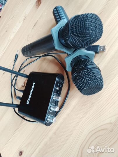 Микрофоны беспроводные с приёмником Excelvan K38