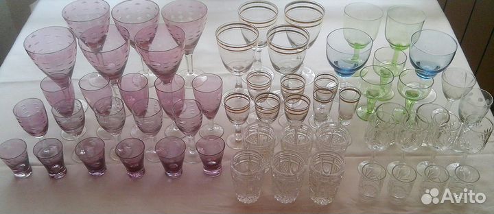 Фужеры, рюмки, стопки. Винтаж