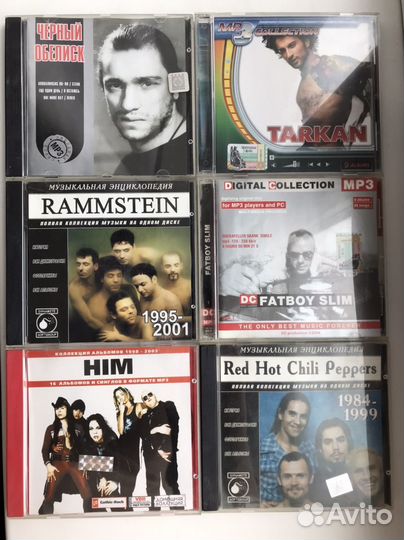 MP3 CD диски музыкальные Metallica, Queen и др